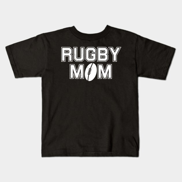 Rugby Mom Coach Love Kids T-Shirt by BraaiNinja